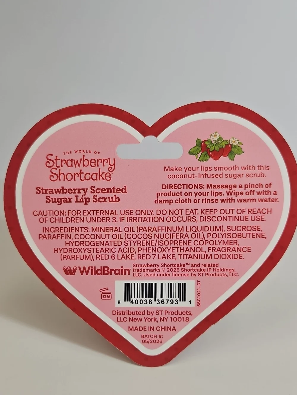 Strawberry Shortcake Scented Sugar Lip Scrub